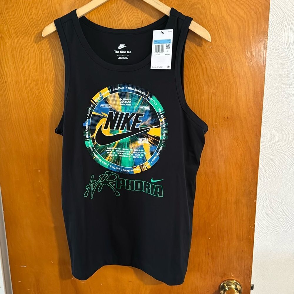 Nike Tank Top Mens Medium Black